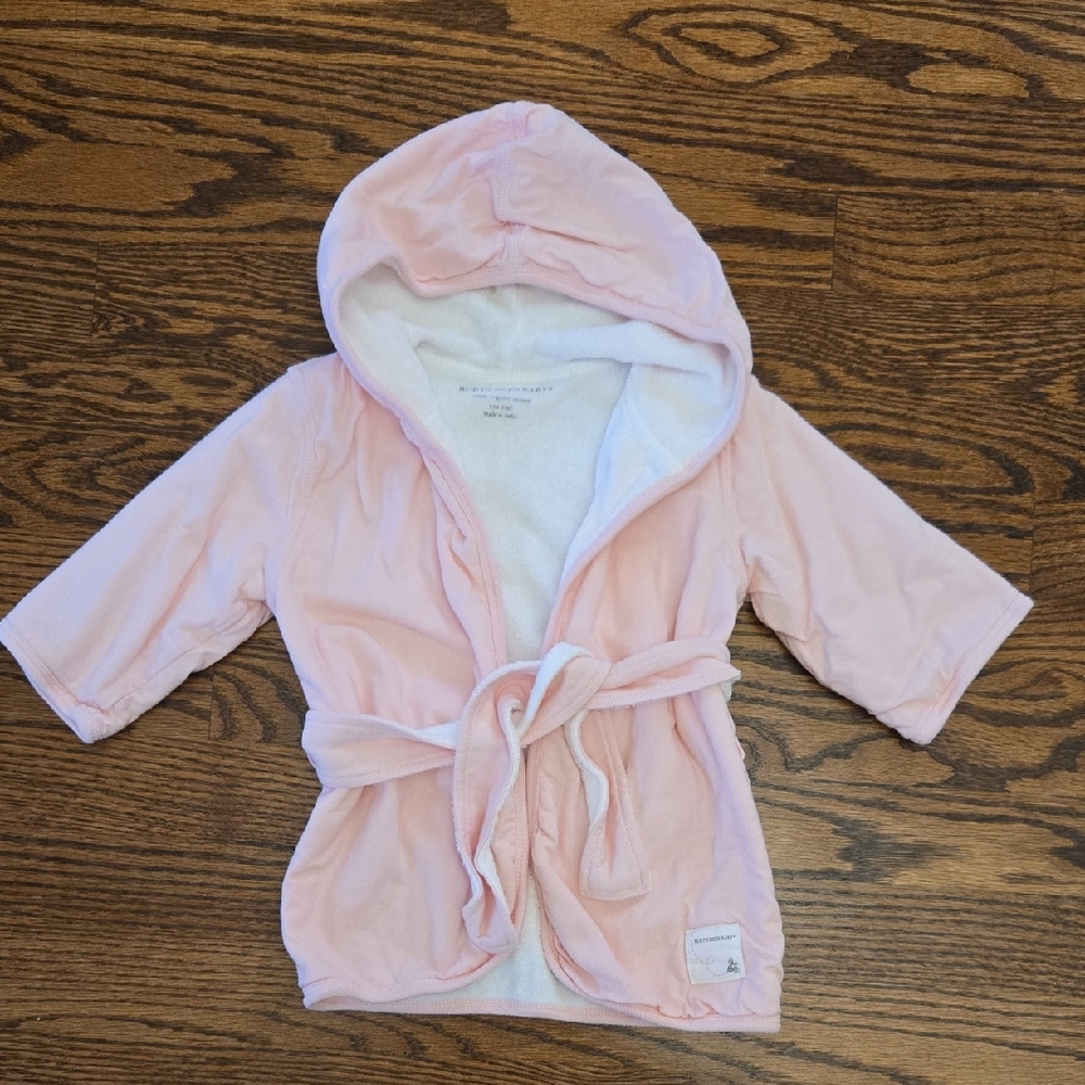 Burt's Bees Baby Soft Pink Hooded Kids Robe